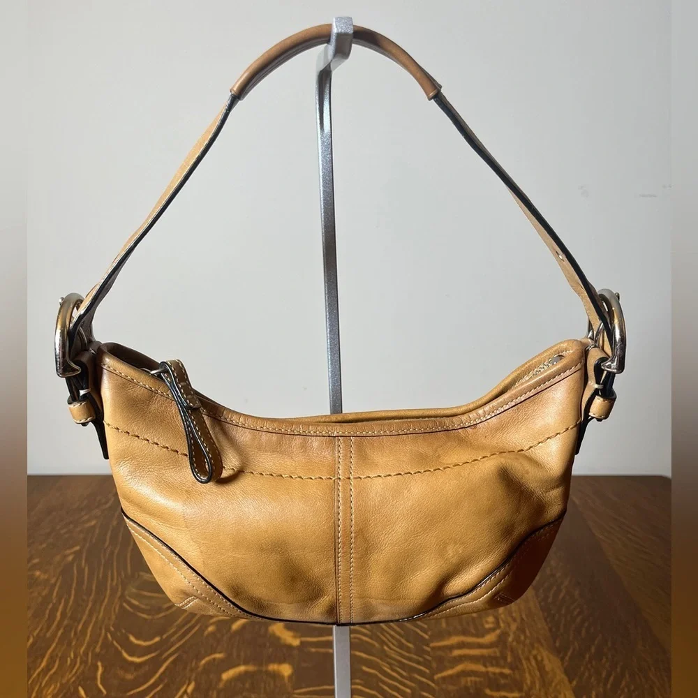 Coach Tan Leather SoHo Hobo Shoulder Bag - Picture 2 of 14